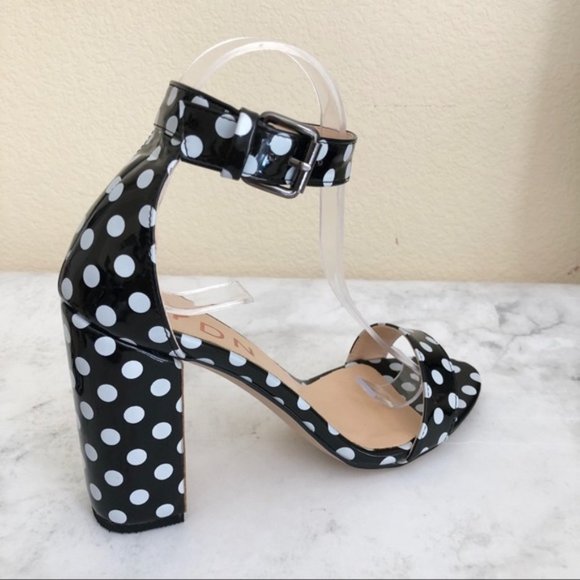 SOLD❤️ Size 8 Polka Dot Cute Ankle Strap Heel - Picture 3 of 8